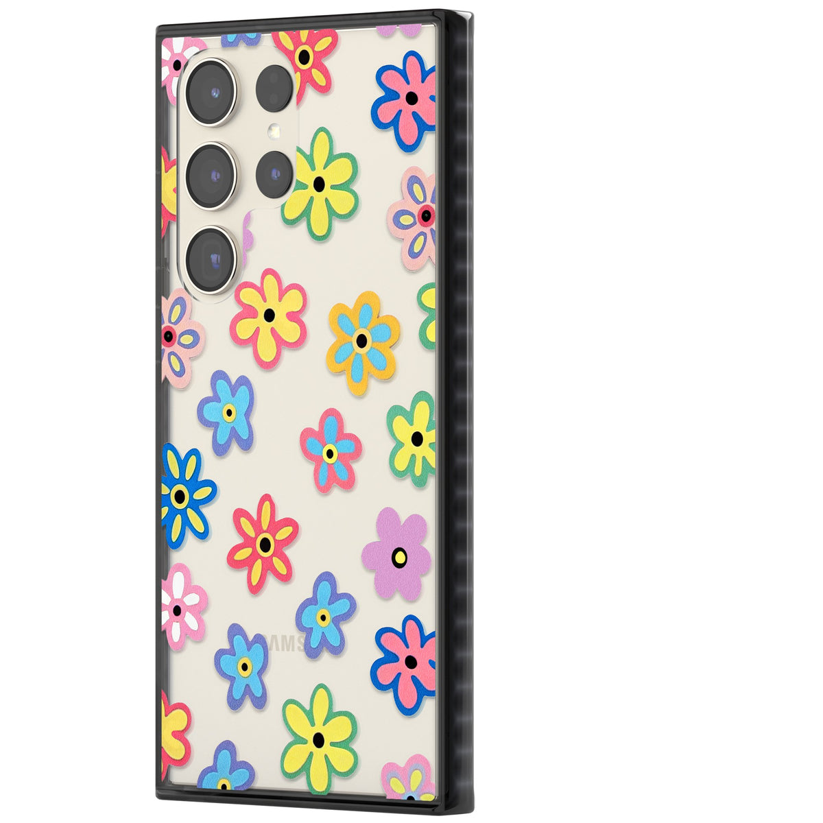 Bloom Pop Samsung S22 Ultra / Samsung S23 Ultra / Samsung S24 Ultra Impact Black Phone Case side