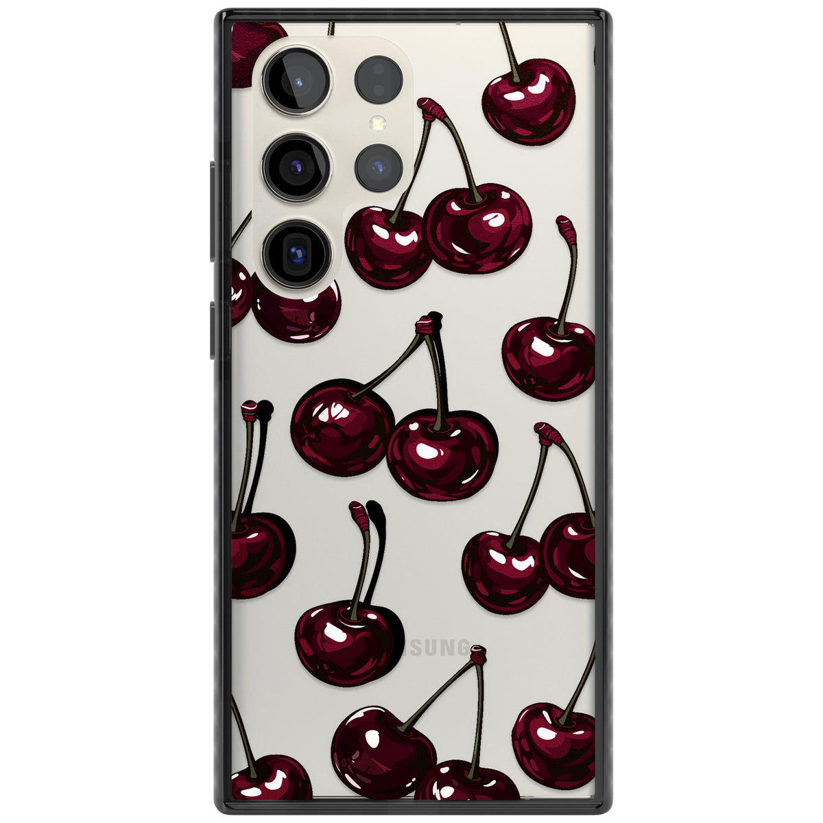 Cherry Wine Samsung S22 Ultra / Samsung S23 Ultra / Samsung S24 Ultra Impact Black Phone Case front