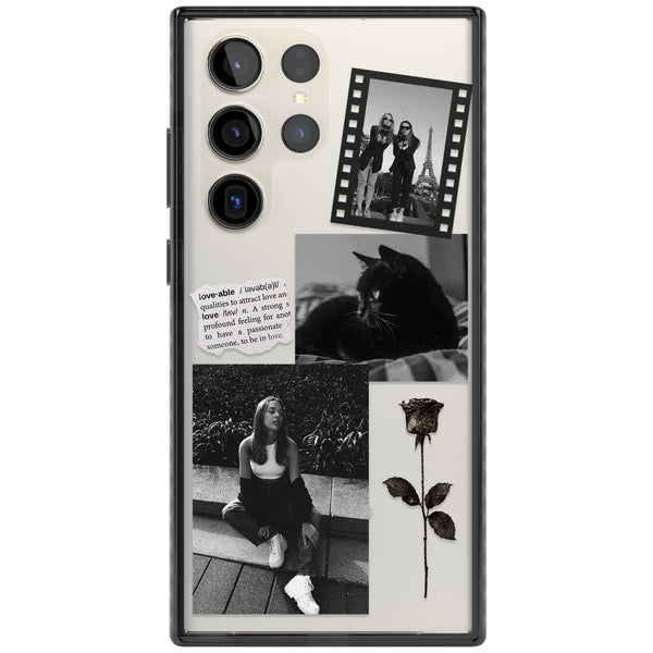 Personalised Black & White Scrapbook Photos