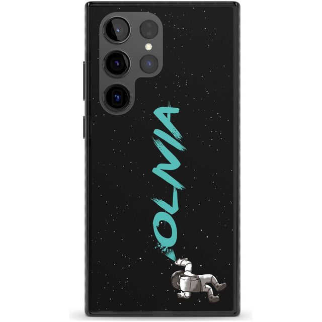 Personalised Graffiti Astronaut Custom Phone Case Samsung S22 Ultra / Black Impact Case,Samsung S23 Ultra / Black Impact Case Blanc Space