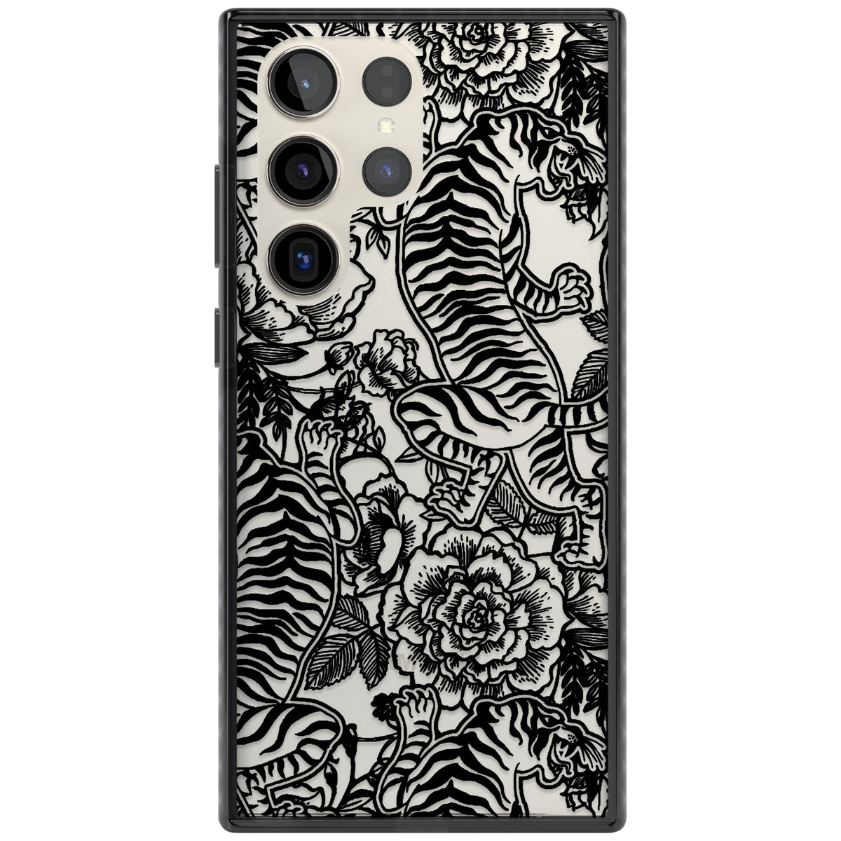 Tiger Dynasty Samsung S22 Ultra / Samsung S23 Ultra / Samsung S24 Ultra Impact Black Phone Case front