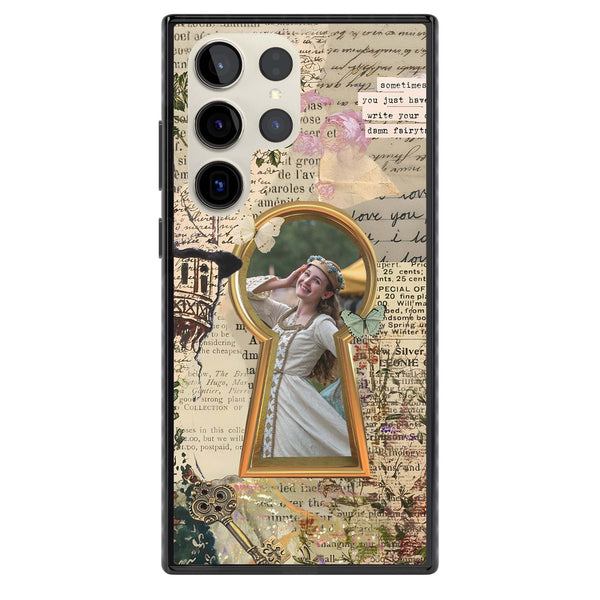 Personalised Bookpage Keyhole Frame