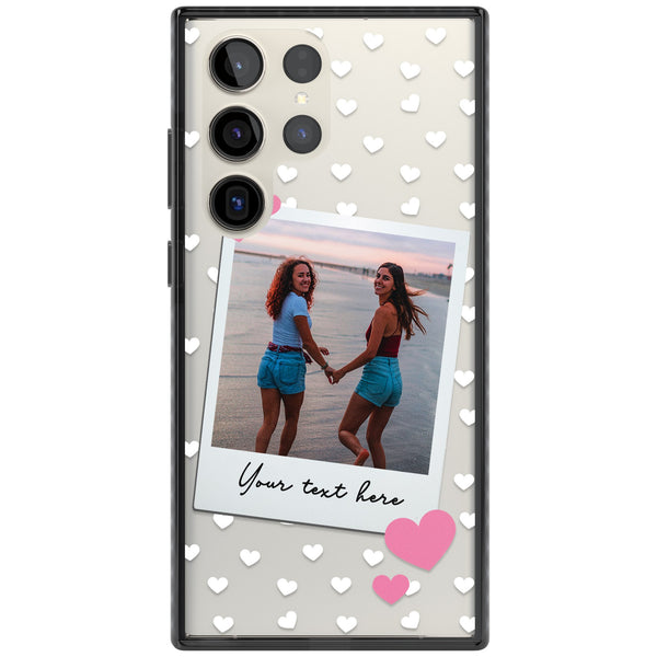 Personalised Hearts Instant Camera Photo