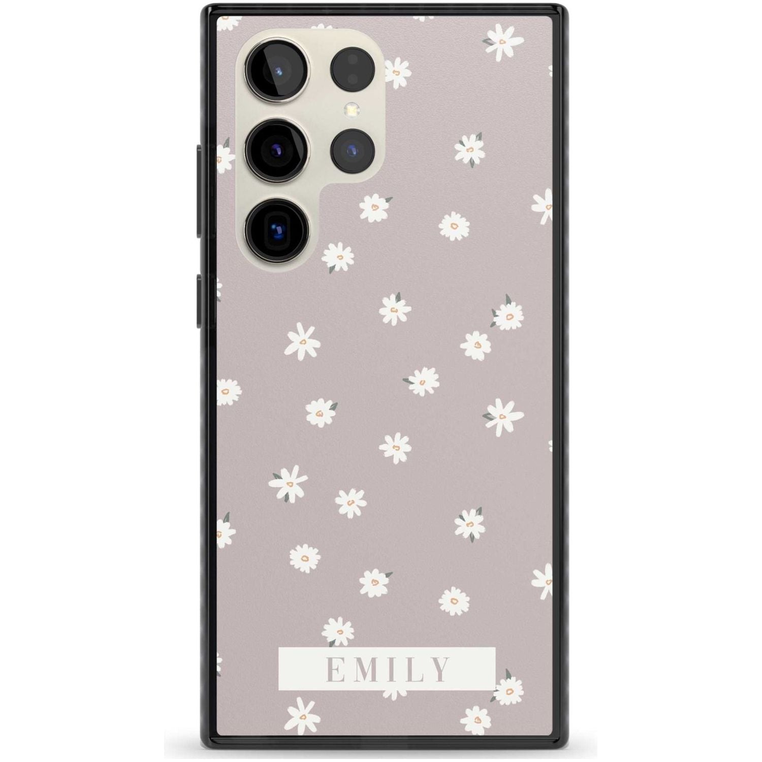 Personalised Dusty Rose Personalised Custom Phone Case Samsung S22 Ultra / Black Impact Case,Samsung S23 Ultra / Black Impact Case Blanc Space