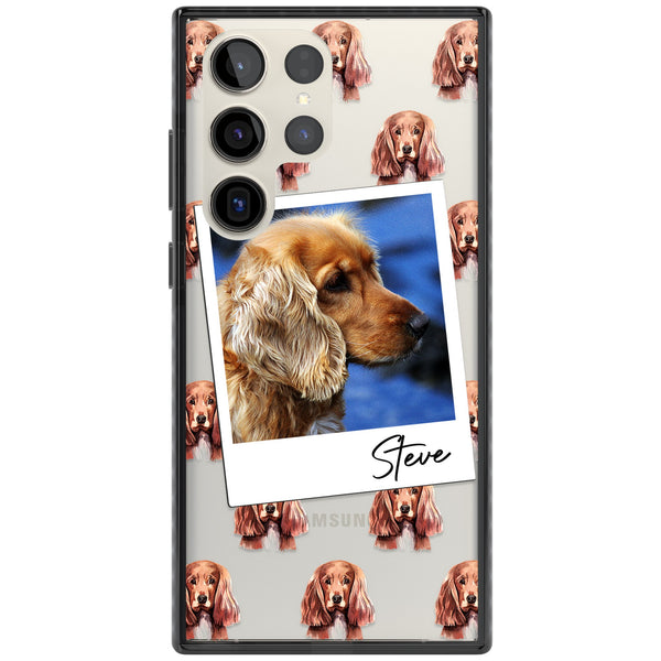 Personalised Cocker Spaniel Instant Camera Photo