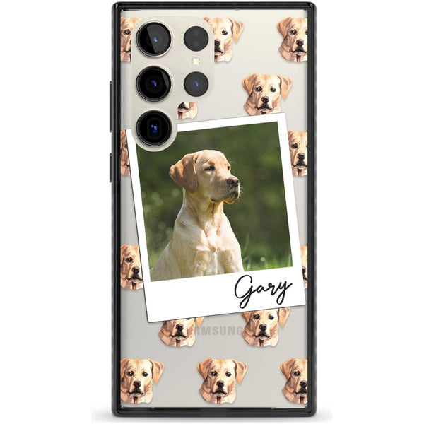 Personalised Tan Black Labrador Instant Camera Photo