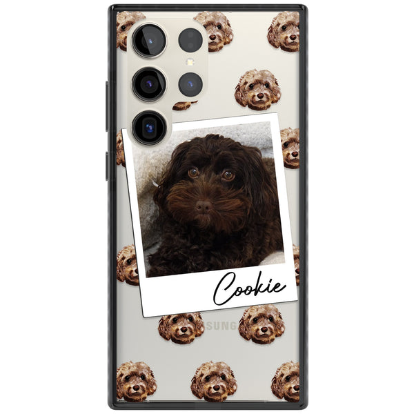 Personalised Brown Cockapoo Instant Camera Photo