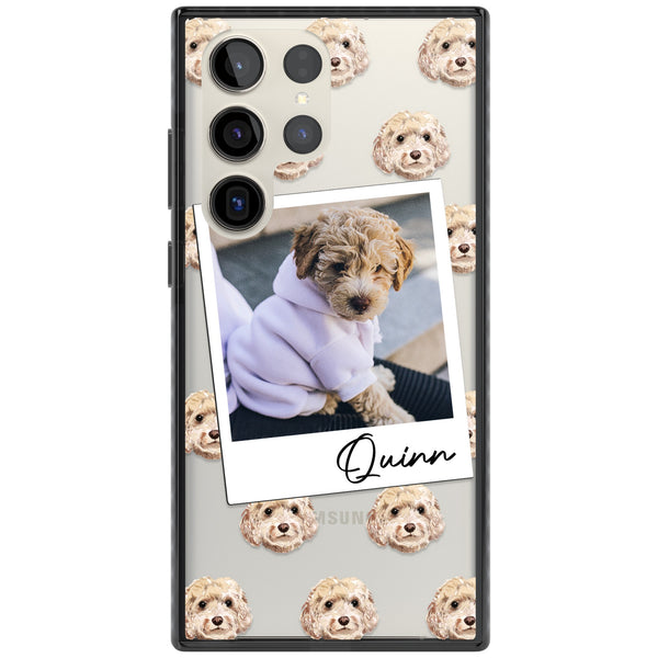 Personalised Cream Cockapoo Instant Camera Photo