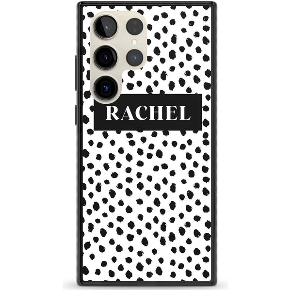 Personalised Black Dot Pattern