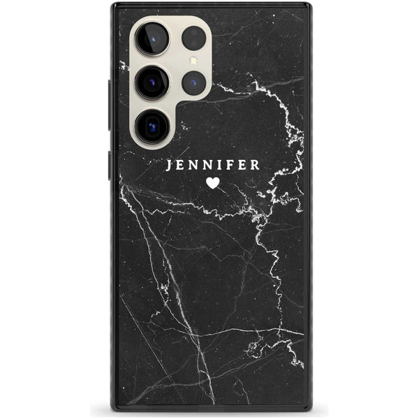 Personalised Black Marble