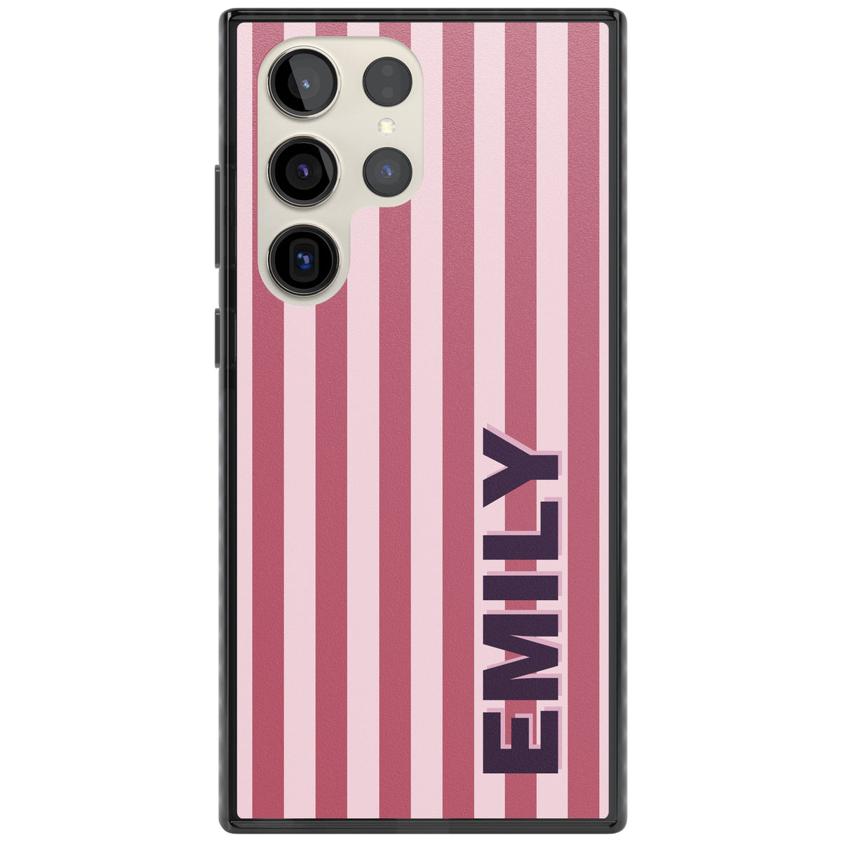 Personalised Victoria Stripe Samsung S22 Ultra / Samsung S23 Ultra / Samsung S24 Ultra Impact Black Phone Case front