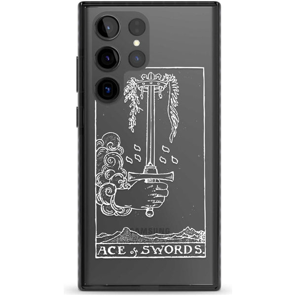 Personalised Ace Of Swords Tarot Card (White)