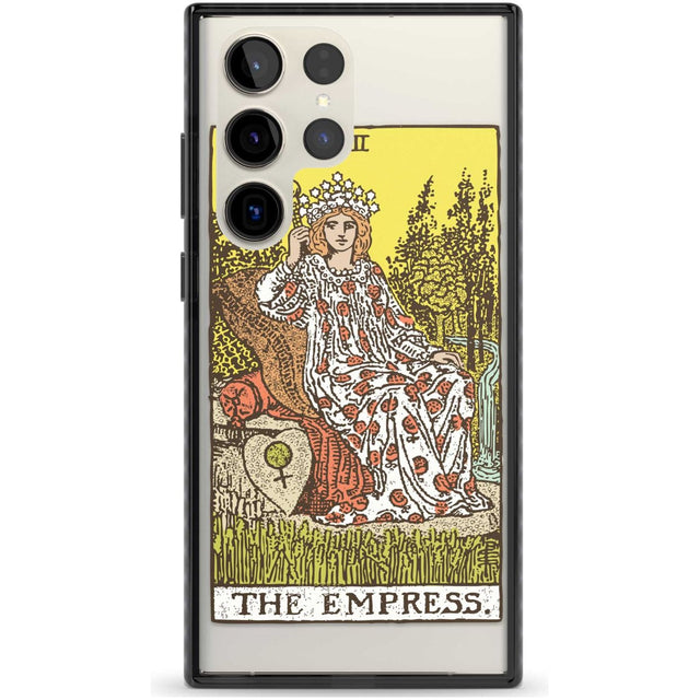 Personalised The Empress Tarot Card - Colour Custom Phone Case Samsung S22 Ultra / Black Impact Case,Samsung S23 Ultra / Black Impact Case Blanc Space
