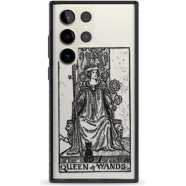 Personalised Queen Of Wands Tarot Card (Clear)
