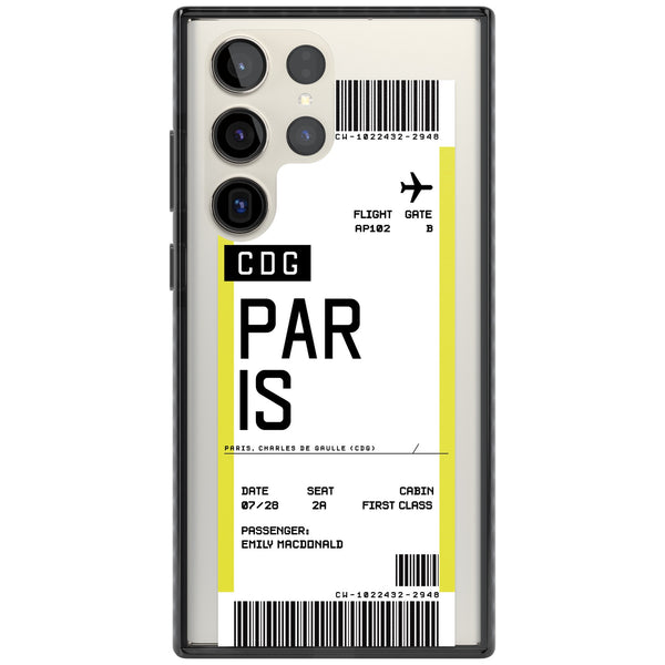 Personalised Paris Boarding Pass