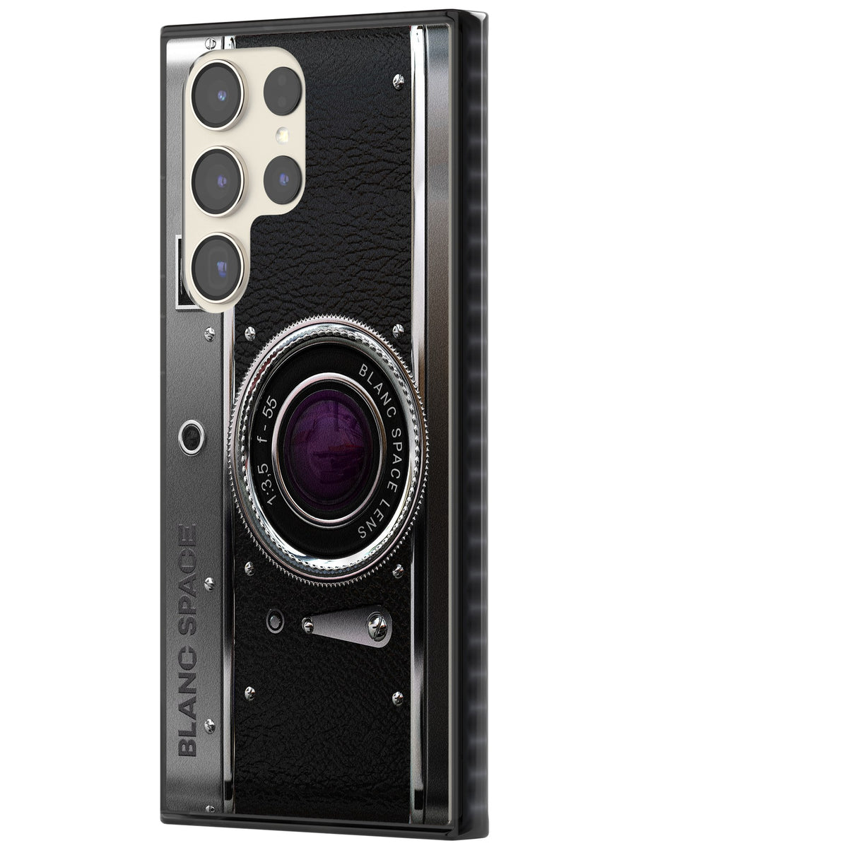 Vintage Classic Camera Samsung S22 Ultra / Samsung S23 Ultra / Samsung S24 Ultra Impact Black Phone Case side