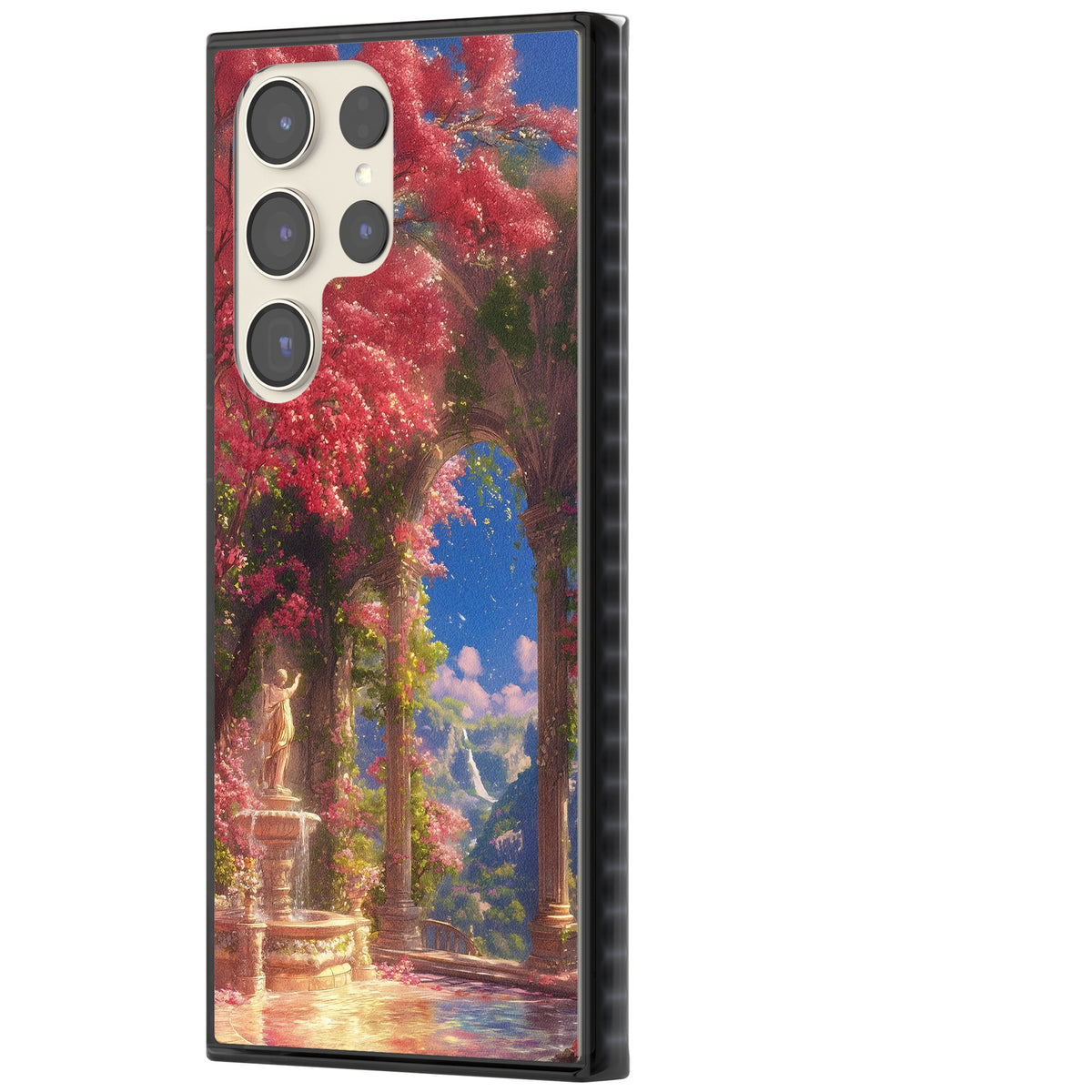 Castle Blossom Samsung S22 Ultra / Samsung S23 Ultra / Samsung S24 Ultra Impact Black Phone Case side