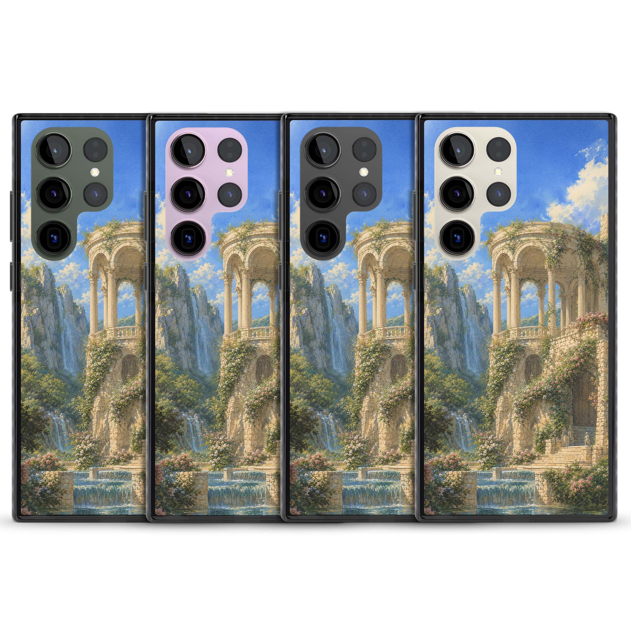 Palace Pavilion fairycore iPhone case | Black Impact case for Samsung Galaxy S24 Ultra, Samsung Galaxy S23 Ultra, Samsung Galaxy S22 Ultra