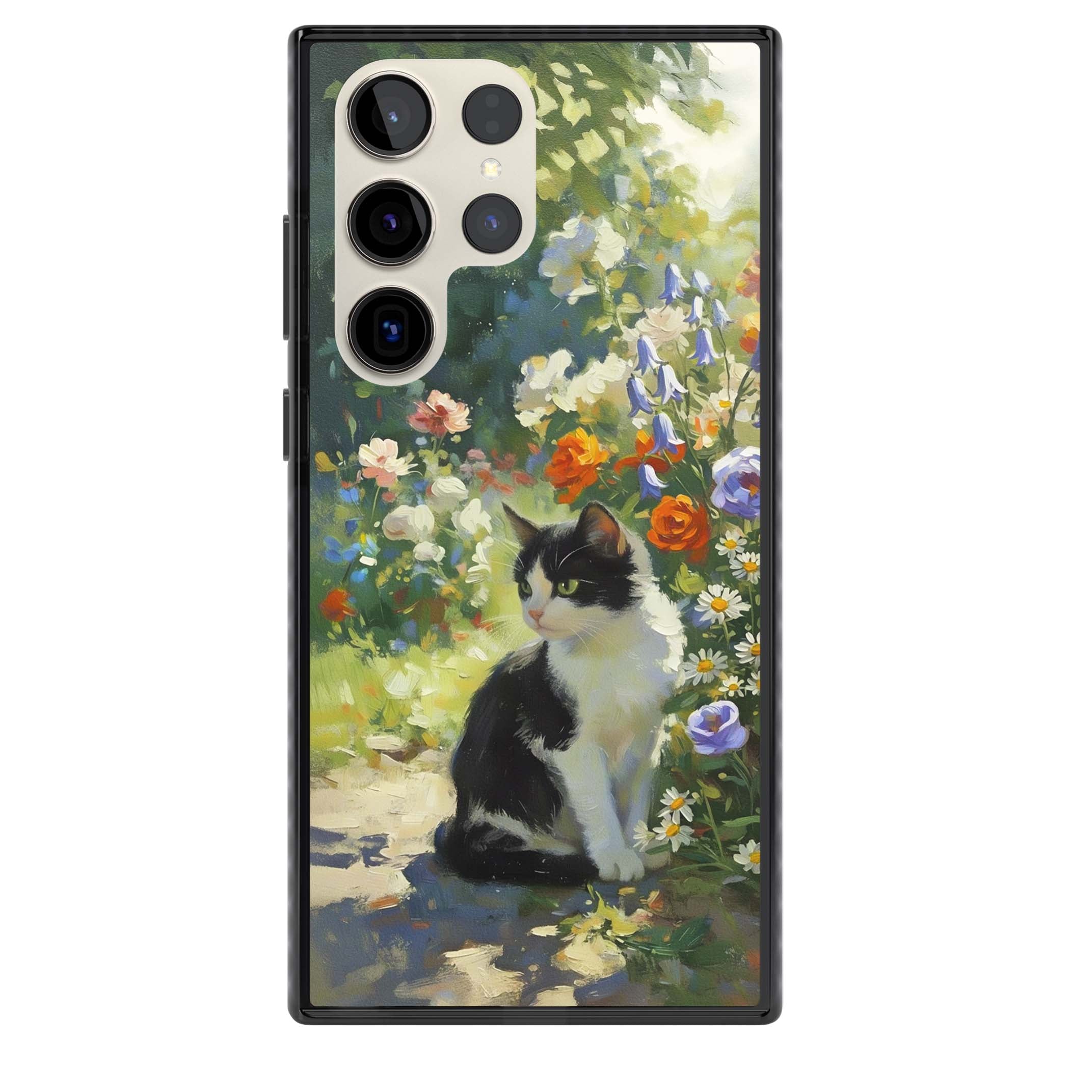 Cat In The Meadow for her iPhone case | Black Impact case for Samsung Galaxy S24 Ultra, Samsung Galaxy S23 Ultra, Samsung Galaxy S22 Ultra