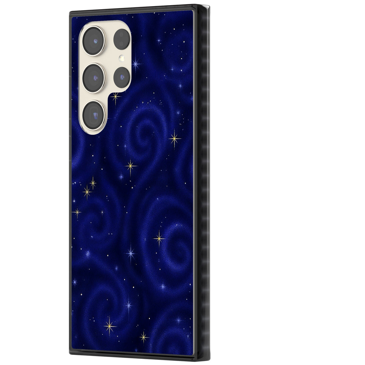 Indigo Cosmos Samsung S22 Ultra / Samsung S23 Ultra / Samsung S24 Ultra Impact Black Phone Case side