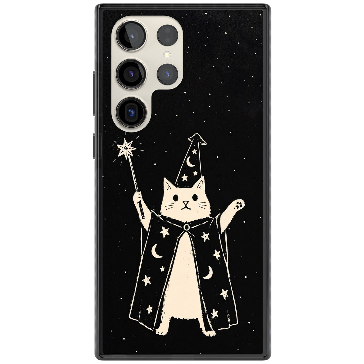 Whisker Wizard Samsung S22 Ultra / Samsung S23 Ultra / Samsung S24 Ultra Impact Black Phone Case front