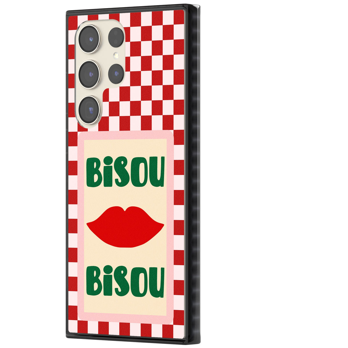 Bisou Samsung S22 Ultra / Samsung S23 Ultra / Samsung S24 Ultra Impact Black Phone Case side