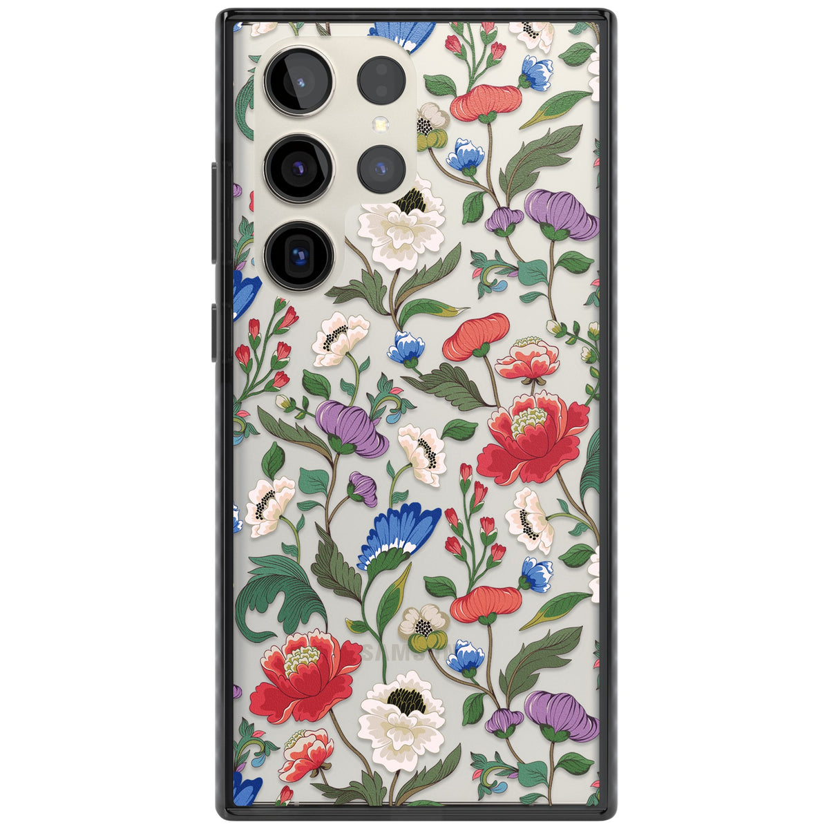 Chinoiserie Bloom Samsung S22 Ultra / Samsung S23 Ultra / Samsung S24 Ultra Impact Black Phone Case front