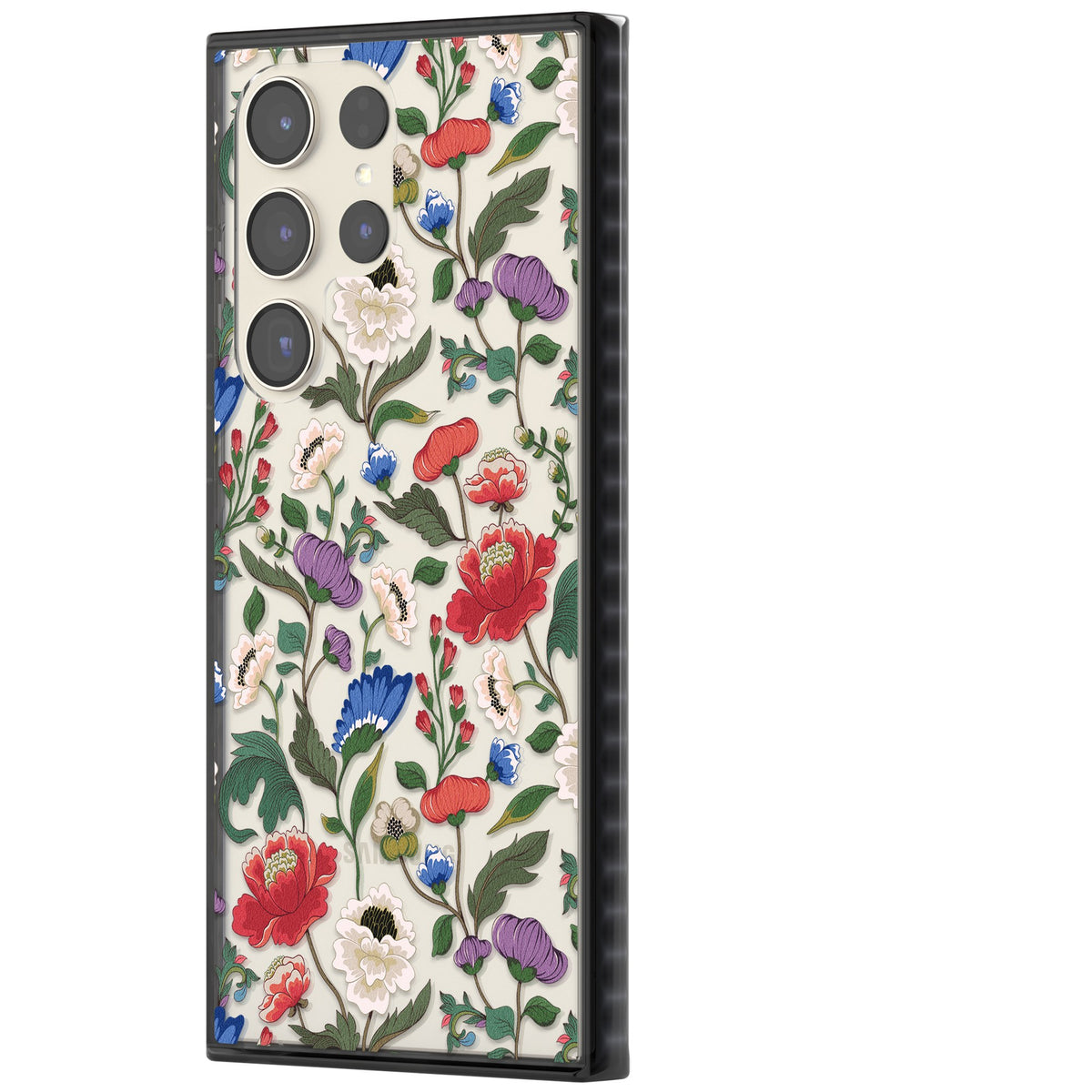 Chinoiserie Bloom Samsung S22 Ultra / Samsung S23 Ultra / Samsung S24 Ultra Impact Black Phone Case side