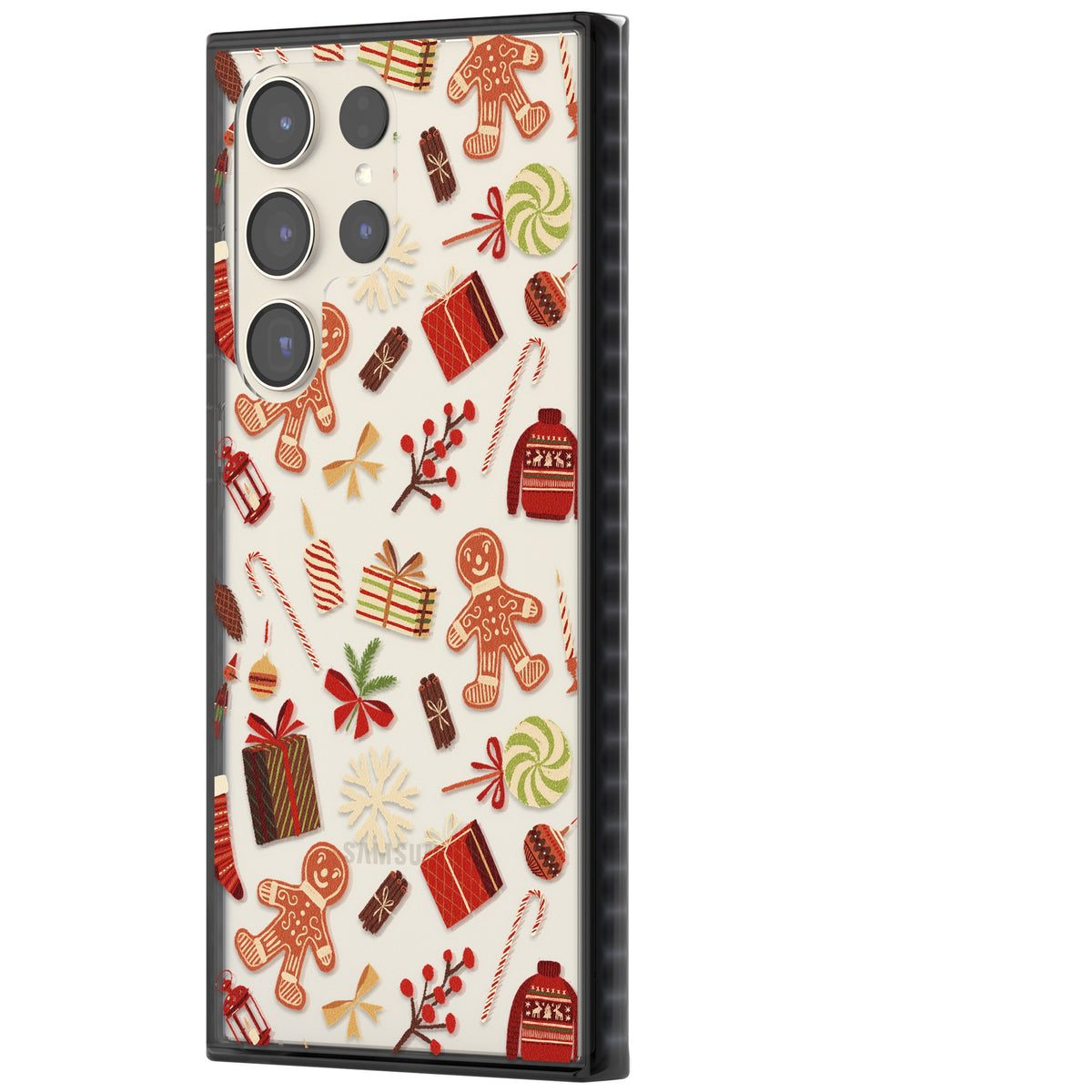 Christmas Assortments Samsung S22 Ultra / Samsung S23 Ultra / Samsung S24 Ultra Impact Black Phone Case side