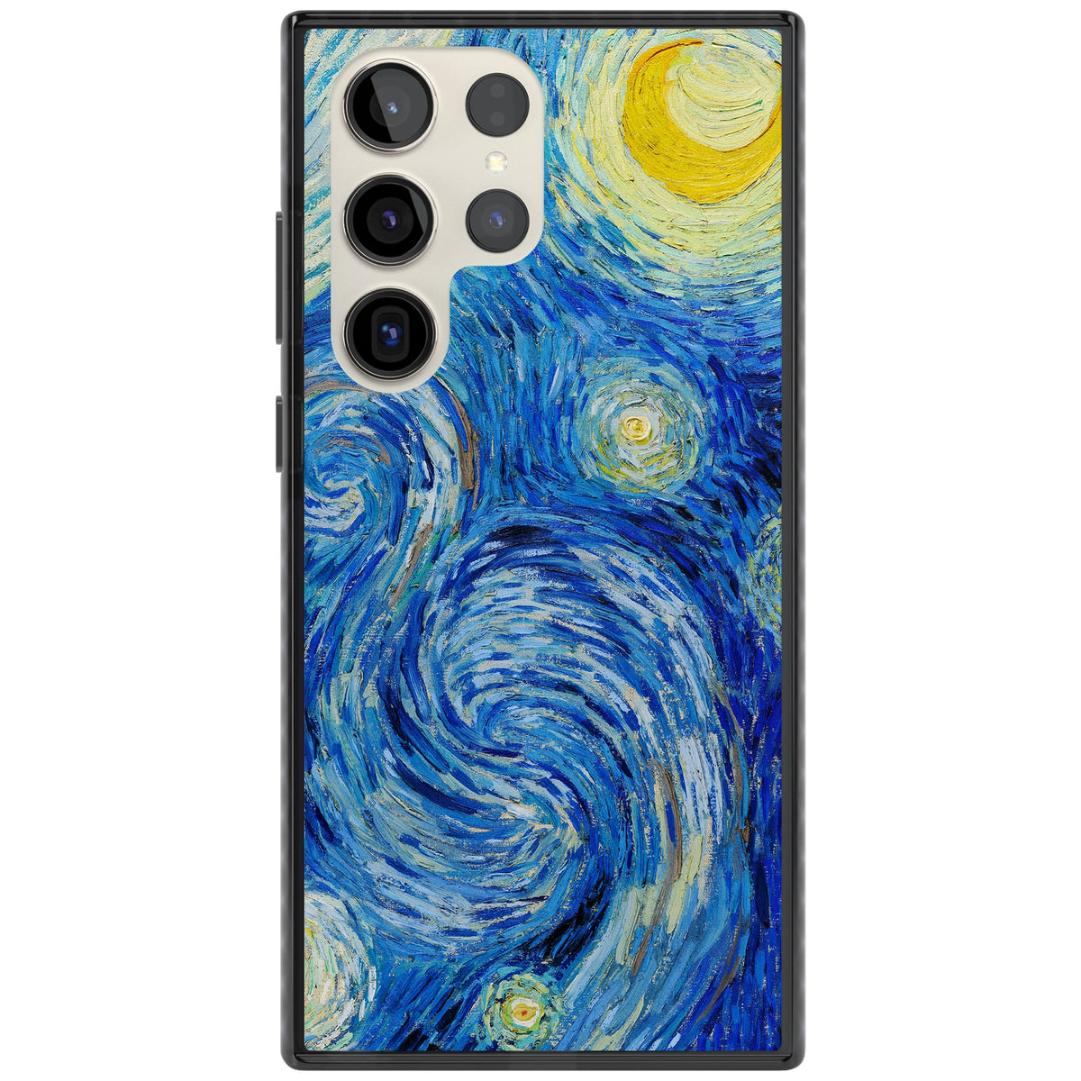 The Starry Night By Vincent Van Gogh Samsung S22 Ultra / Samsung S23 Ultra / Samsung S24 Ultra Impact Black Phone Case front