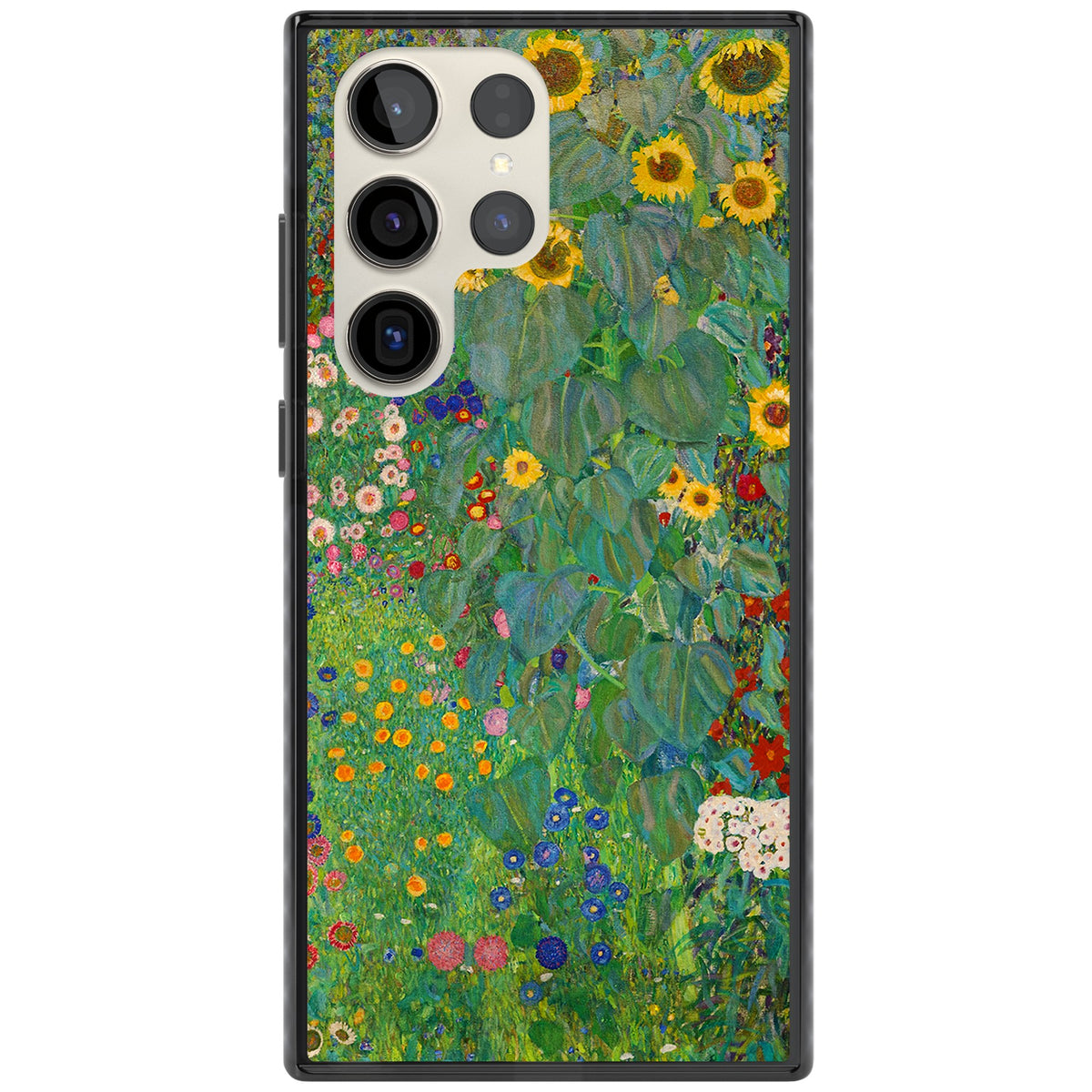 Farm Garden With Sunflowers Samsung S22 Ultra / Samsung S23 Ultra / Samsung S24 Ultra Impact Black Phone Case front