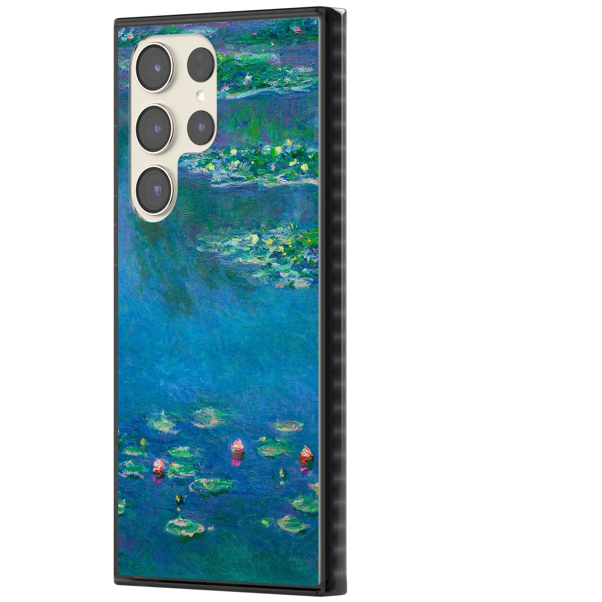 Water Lilies Samsung S22 Ultra / Samsung S23 Ultra / Samsung S24 Ultra Impact Black Phone Case side