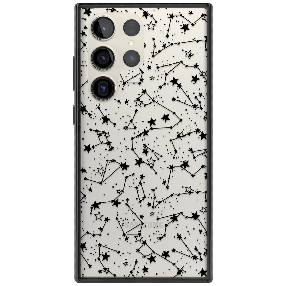 Midnight Constellations Samsung S22 Ultra / Samsung S23 Ultra / Samsung S24 Ultra Impact Black Phone Case front