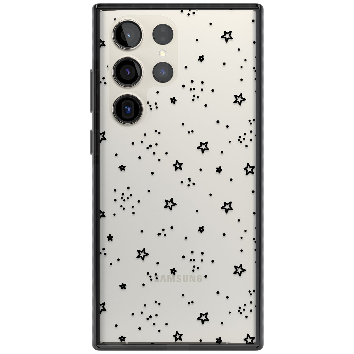Starry Night Sky Samsung S22 Ultra / Samsung S23 Ultra / Samsung S24 Ultra Impact Black Phone Case front