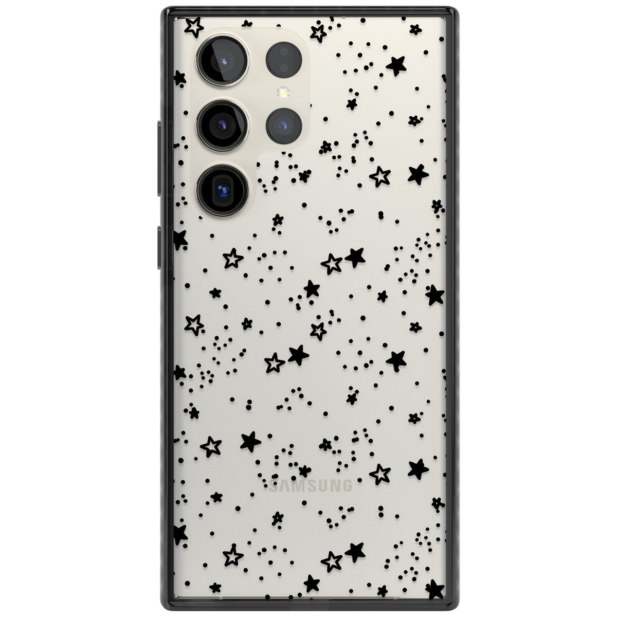 Midnight Stars Samsung S22 Ultra / Samsung S23 Ultra / Samsung S24 Ultra Impact Black Phone Case front