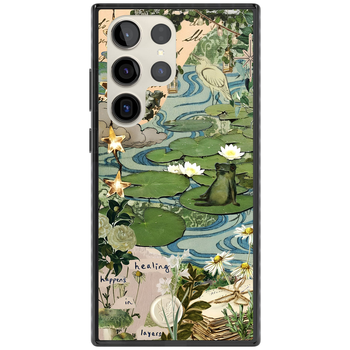 Lily Pad River Samsung S22 Ultra / Samsung S23 Ultra / Samsung S24 Ultra Impact Black Phone Case front