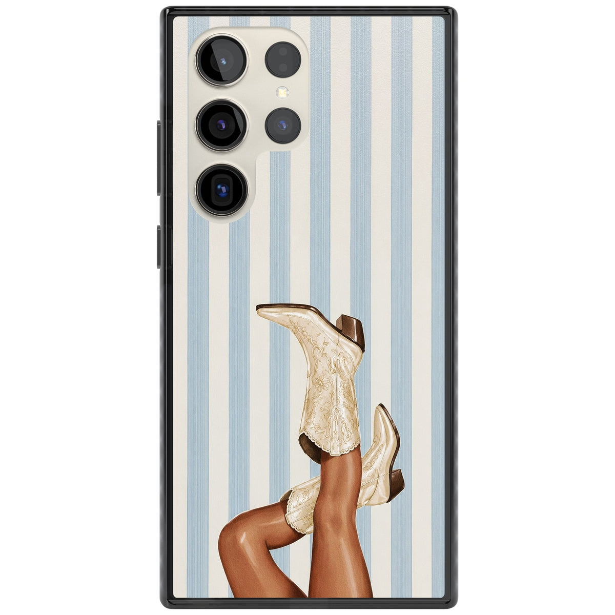 Cowgirl Boots Samsung S22 Ultra / Samsung S23 Ultra / Samsung S24 Ultra Impact Black Phone Case front