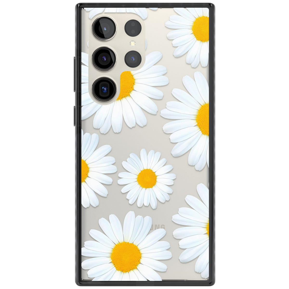 Summer Daisy Samsung S22 Ultra / Samsung S23 Ultra / Samsung S24 Ultra Impact Black Phone Case front