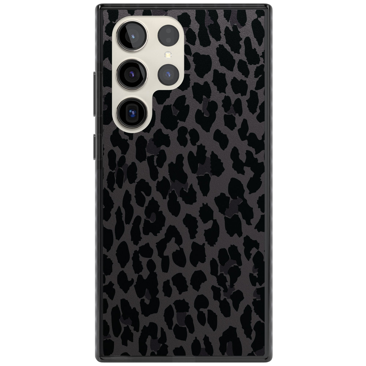 Dark Leopard Print Samsung S22 Ultra / Samsung S23 Ultra / Samsung S24 Ultra Impact Black Phone Case front