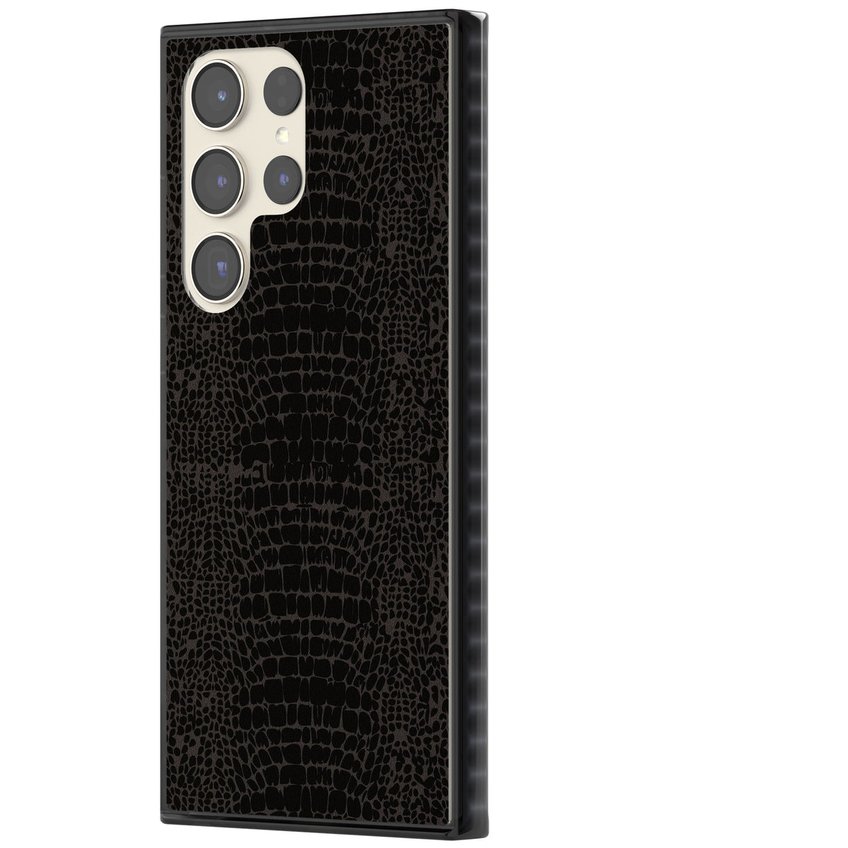 Dark Snake Skin Samsung S22 Ultra / Samsung S23 Ultra / Samsung S24 Ultra Impact Black Phone Case side