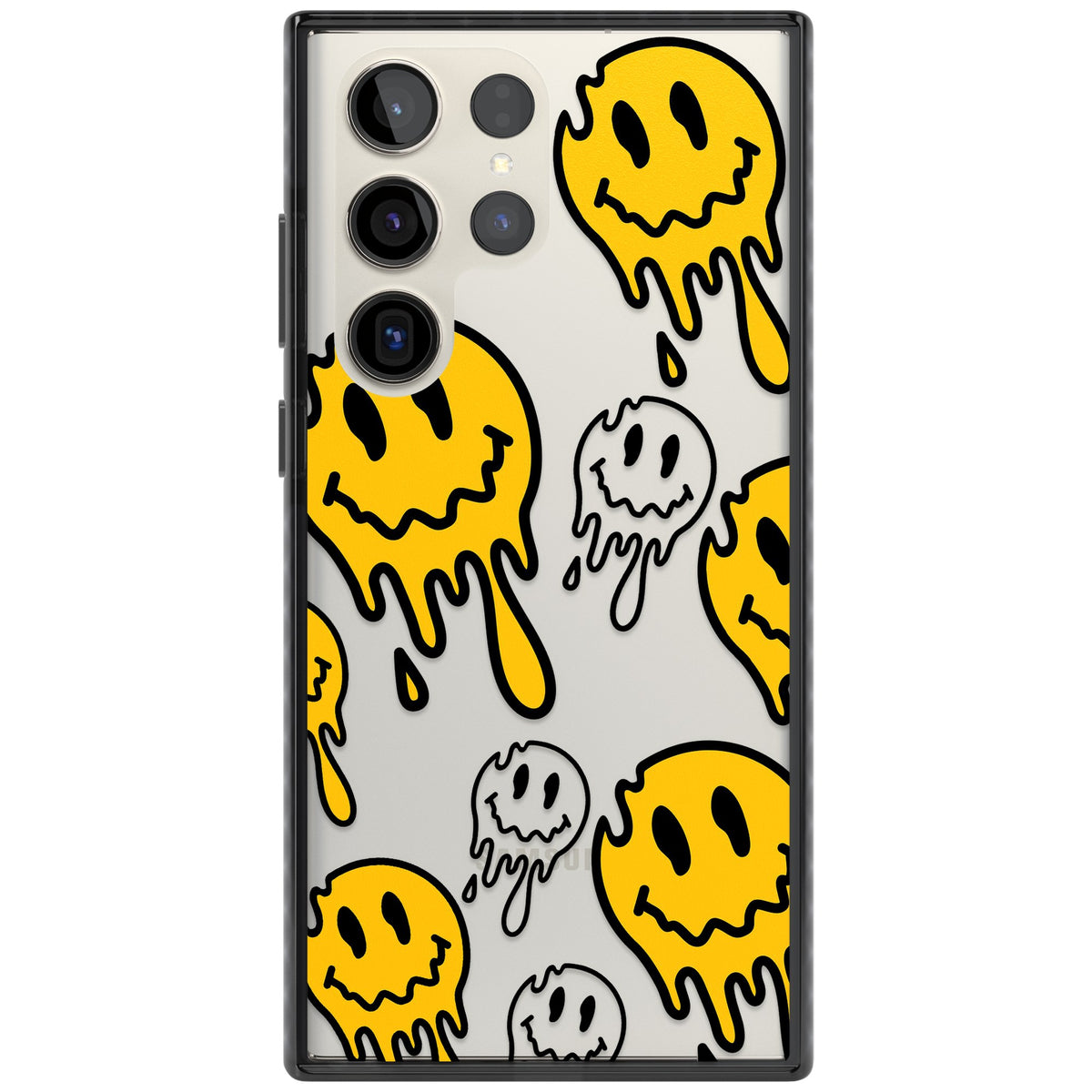 Face Melt Samsung S22 Ultra / Samsung S23 Ultra / Samsung S24 Ultra Impact Black Phone Case front