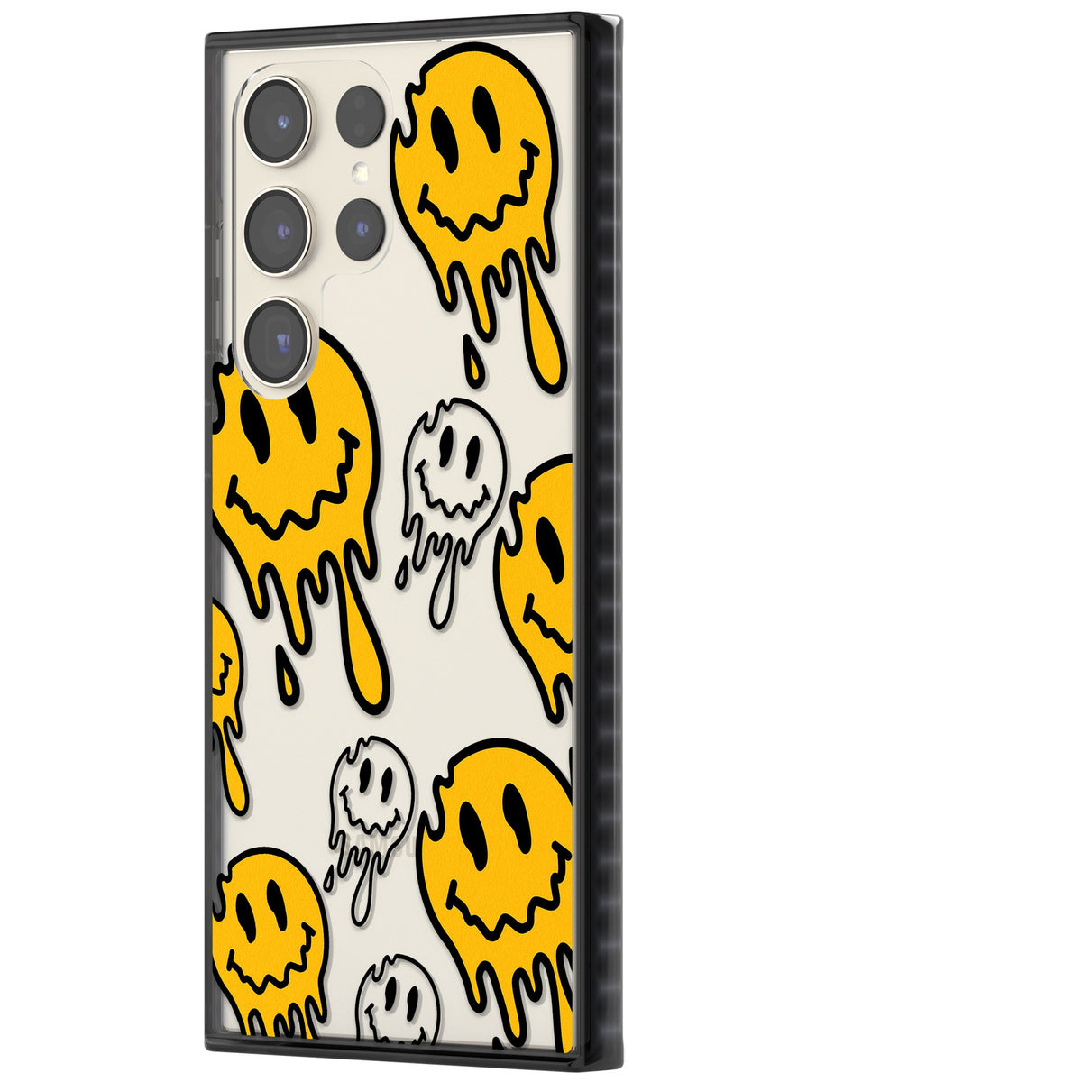 Face Melt Samsung S22 Ultra / Samsung S23 Ultra / Samsung S24 Ultra Impact Black Phone Case side