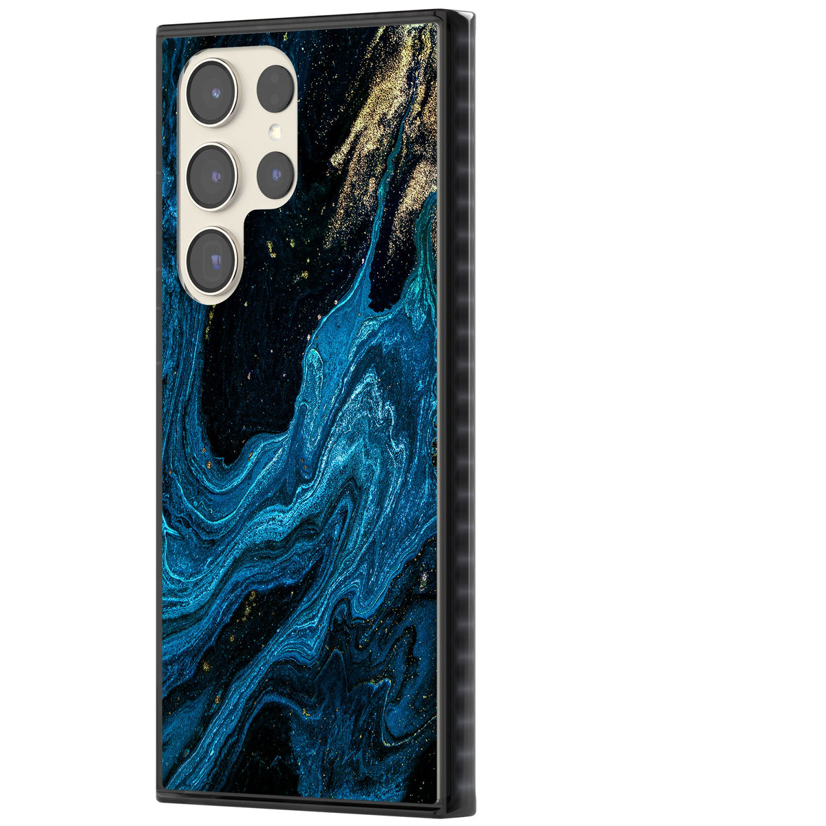 Saphire Lagoon Samsung S22 Ultra / Samsung S23 Ultra / Samsung S24 Ultra Impact Black Phone Case side