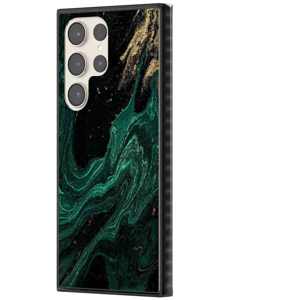 Emerald Lagoon Samsung S22 Ultra / Samsung S23 Ultra / Samsung S24 Ultra Impact Black Phone Case side