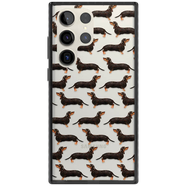 Dachshund Pattern Black Tan