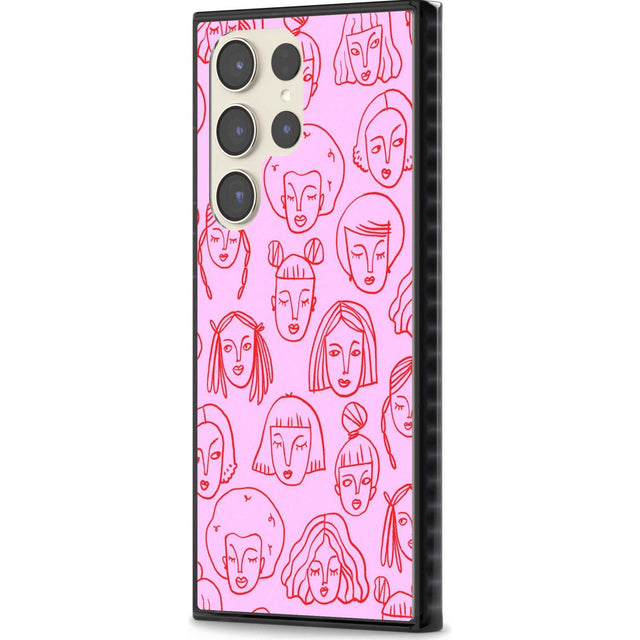 Girl Portrait Doodles in Pink & Red Phone Case iPhone 15 Pro Max / Black Impact Case,iPhone 15 Plus / Black Impact Case,iPhone 15 Pro / Black Impact Case,iPhone 15 / Black Impact Case,iPhone 15 Pro Max / Impact Case,iPhone 15 Plus / Impact Case,iPhone 15 Pro / Impact Case,iPhone 15 / Impact Case,iPhone 15 Pro Max / Magsafe Black Impact Case,iPhone 15 Plus / Magsafe Black Impact Case,iPhone 15 Pro / Magsafe Black Impact Case,iPhone 15 / Magsafe Black Impact Case,iPhone 14 Pro Max / Black Impact Case,iPhone 1