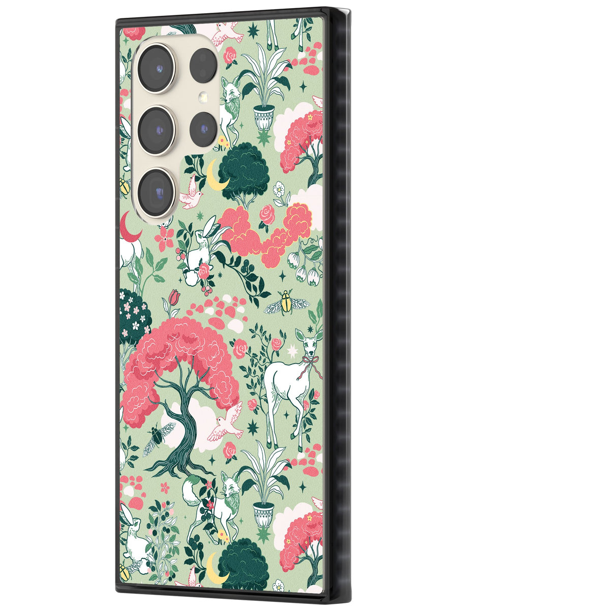 Enchanted Woodland Samsung S22 Ultra / Samsung S23 Ultra / Samsung S24 Ultra Impact Black Phone Case side