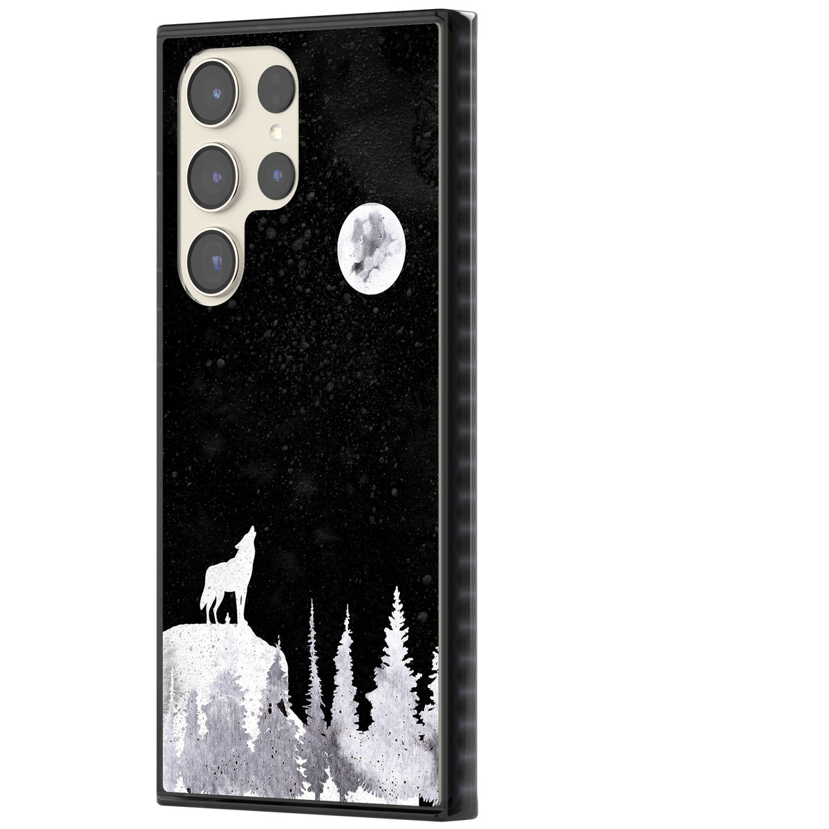 Lunar Howl Samsung S22 Ultra / Samsung S23 Ultra / Samsung S24 Ultra Impact Black Phone Case side
