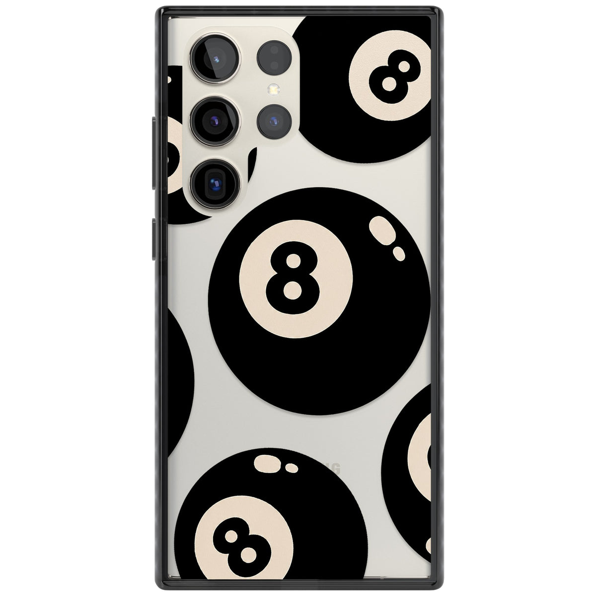 Eights Samsung S22 Ultra / Samsung S23 Ultra / Samsung S24 Ultra Impact Black Phone Case front