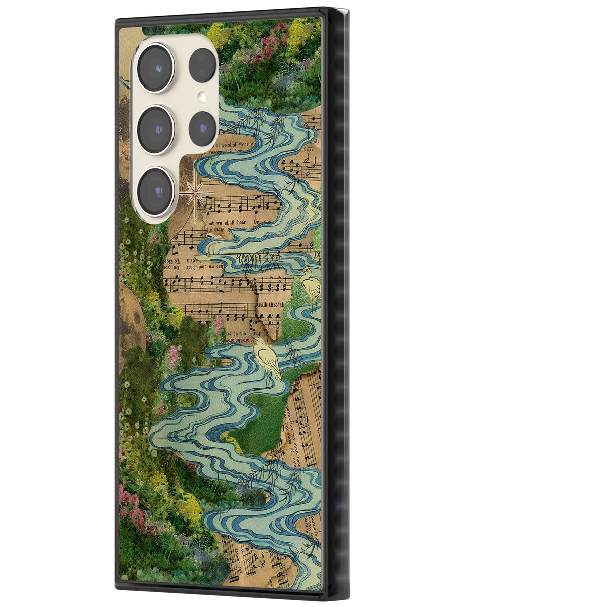 Musical River Samsung S22 Ultra / Samsung S23 Ultra / Samsung S24 Ultra Impact Black Phone Case side